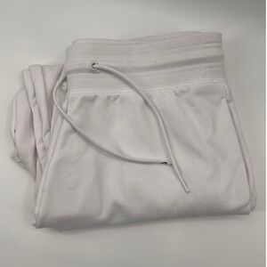 Nike Dri Fit Womens Training‎ High Rise 7/8 Length Jogger Pants Light White L